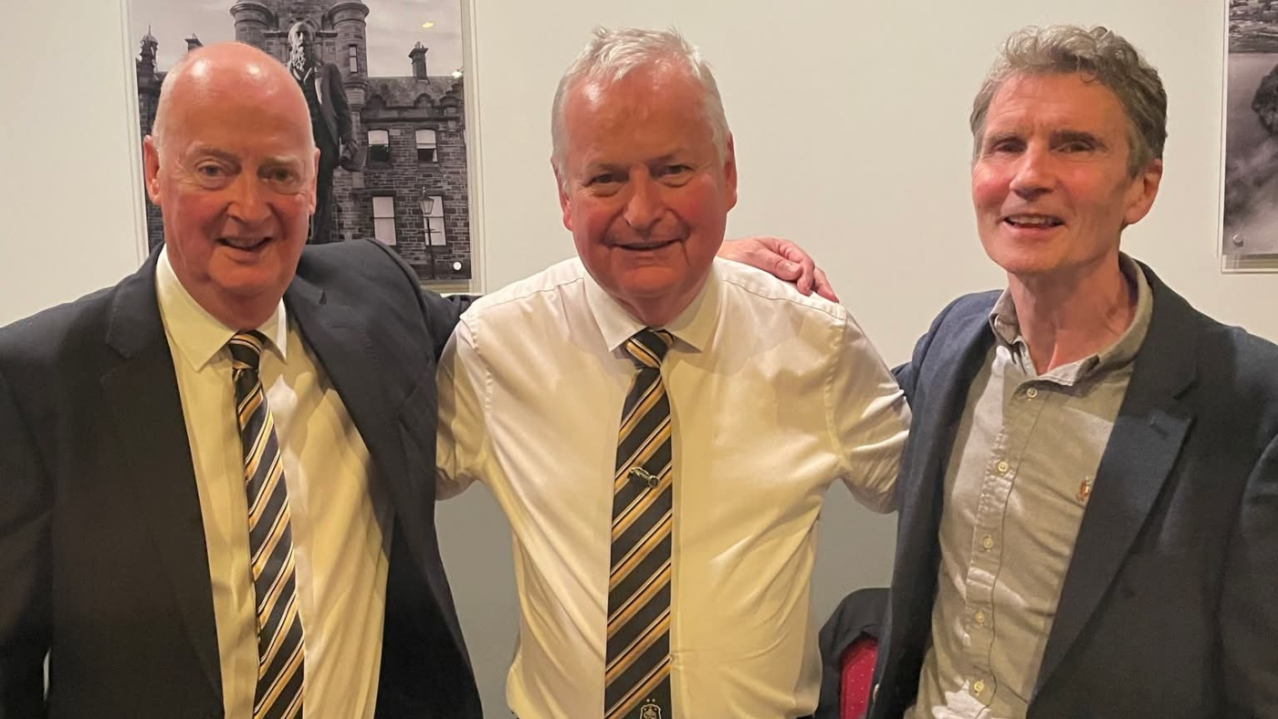 Dave Carson, Robert Ryan and John Gahagan at the 25 years at the Rock dinner