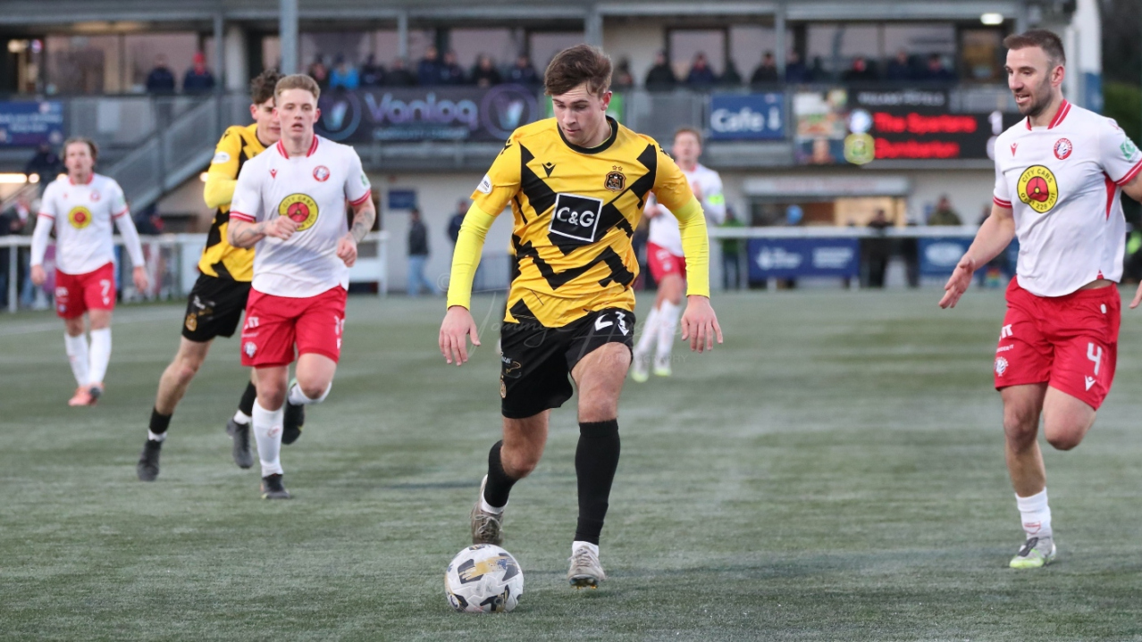 Scott Honeyman goes on the attack for Dumbarton against The Spartans in January 2026