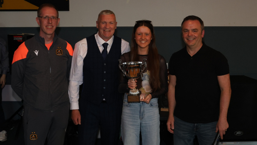 Eva McInnes Dumbarton FC Women Player of the Year