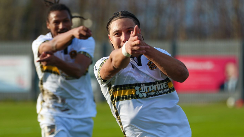Leighton McIntosh celebrates scoring for Dumbarton v Annan
