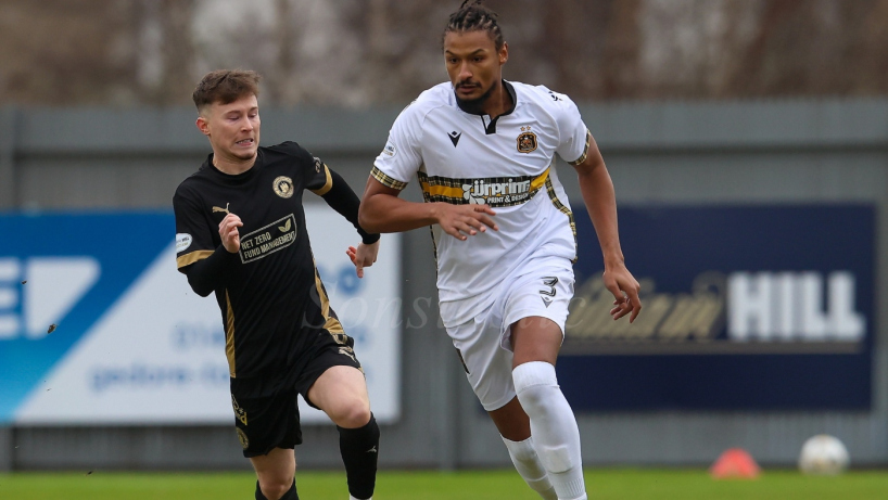 Ali Omar in action for Dumbarton FC