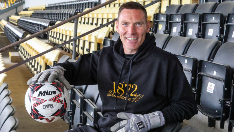 David McGurn goalkeeper coach at Dumbarton FC