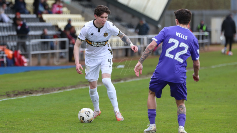 Kristian Webster in action for Dumbarton FC