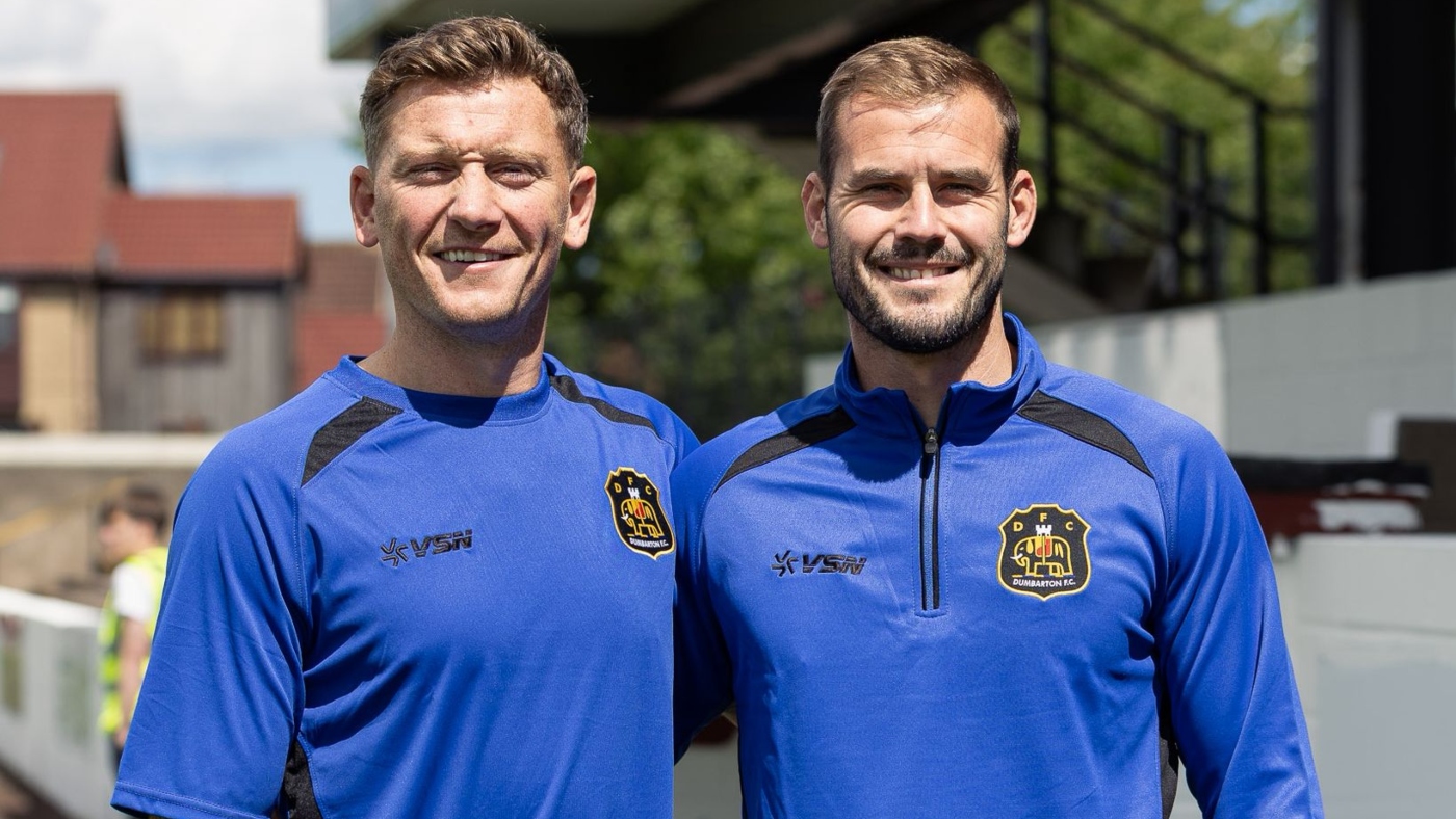 Mikey Doyle and Josh Todd. Captain and vice-captain of Dumbarton FC