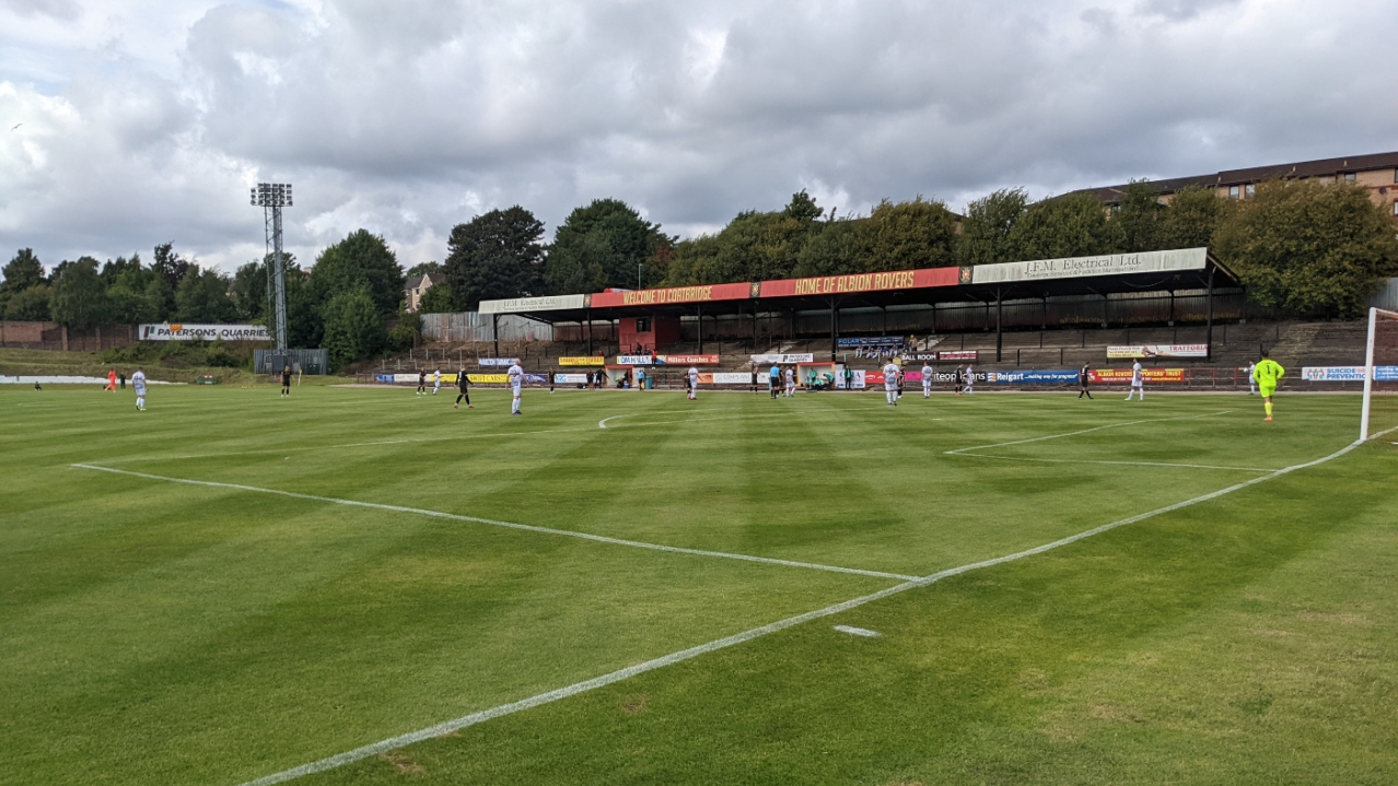 Cliftonhill Stadium, home of Albion Rovers FC