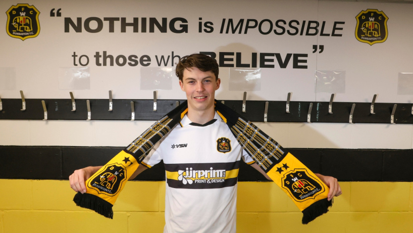 Connor Campbell signs for Dumbarton FC in June 2026