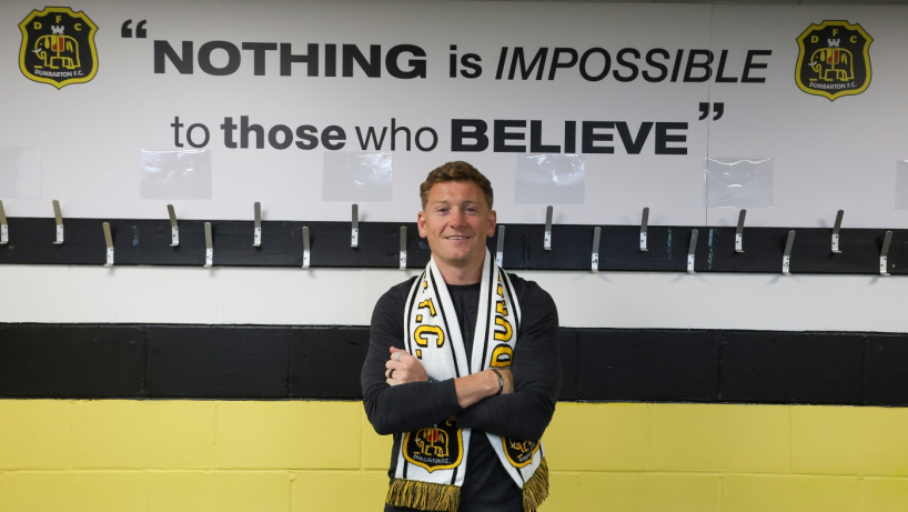 Michael Doyle signs a new deal at Dumbarton FC in June 2026