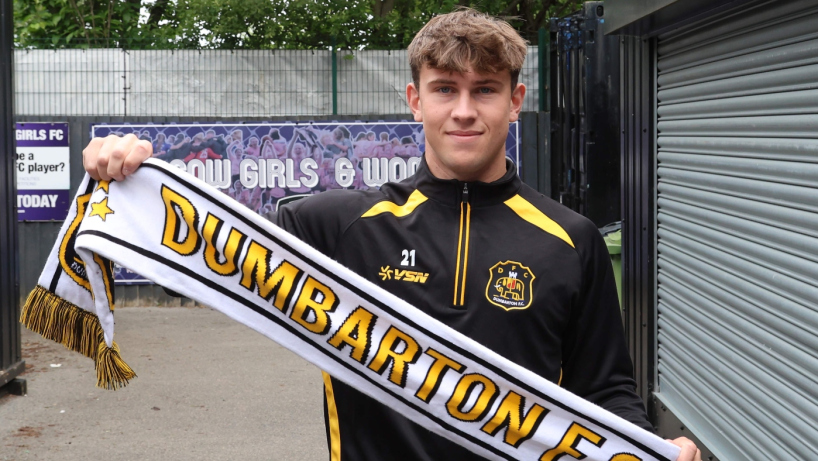 Scott Honeyman signs a new deal with Dumbarton in June 2026