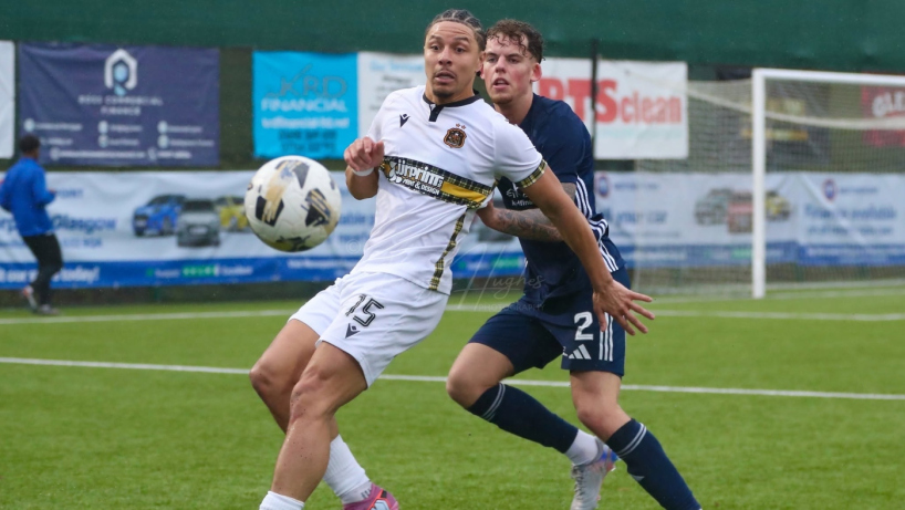 Leighton McIntosh in action for Dumbarton FC v East Kilbride