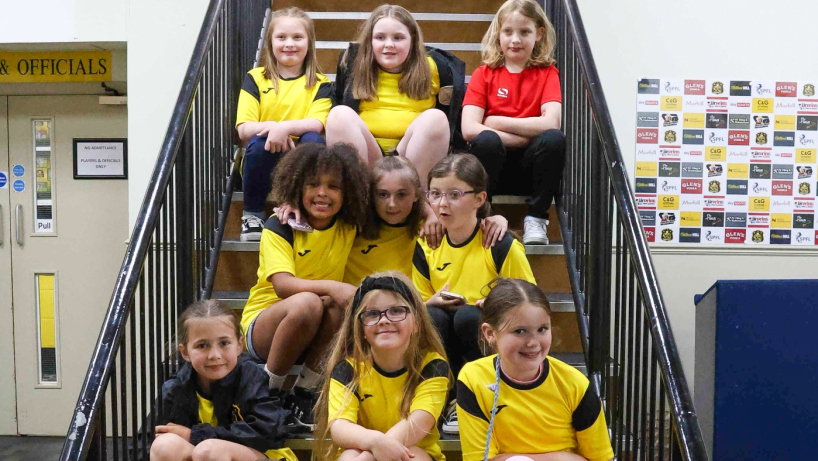 Girls pathway players at Dumbarton FC