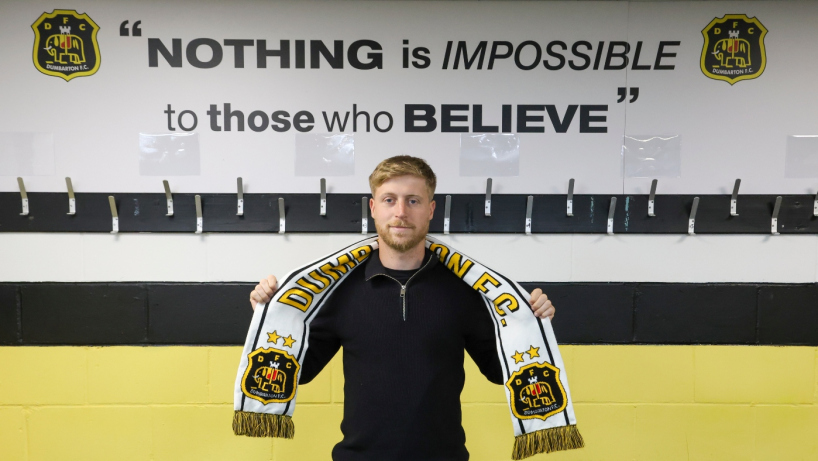 Tommy Robson signs for Dumbarton FC in June 2026