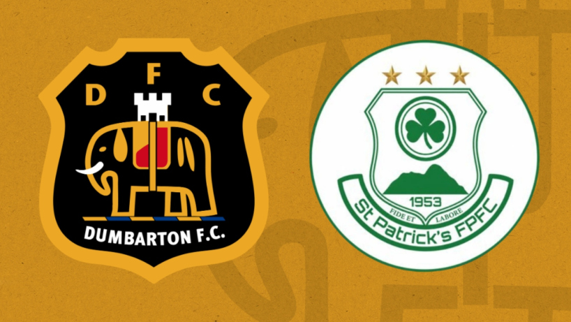 Graphic for partnership with St Patrick's FPs and Dumbarton FC
