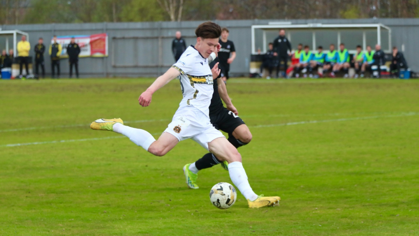 Kristian Webster scores for Dumbarton v Cive Rangers