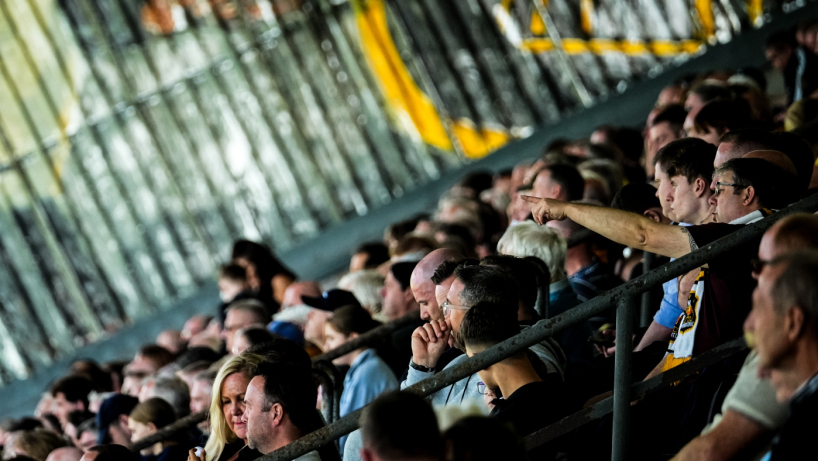Atmospheric shot of crowd at Dumbarton FC game