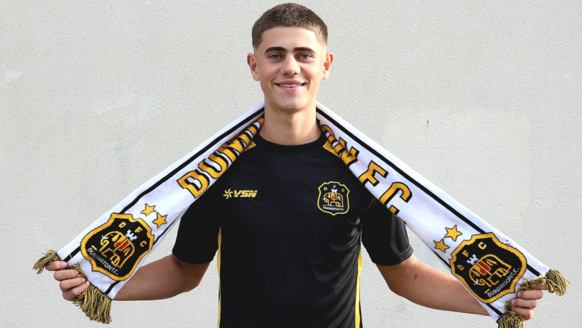 David Craig signs for Dumbarton in July 2026