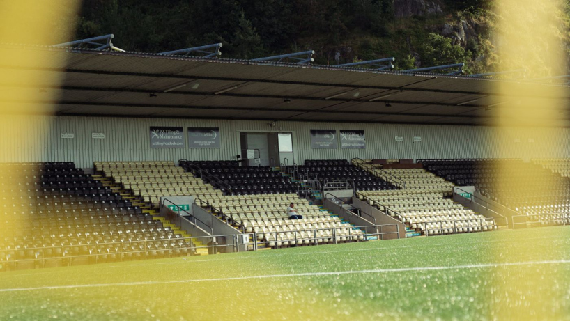 View of the stand at Dumbarton FC