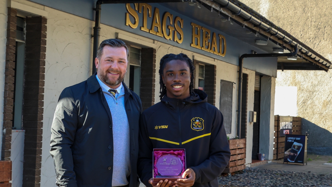 Josiah Sowa, Dumbarton's Player of the Month for September 2026